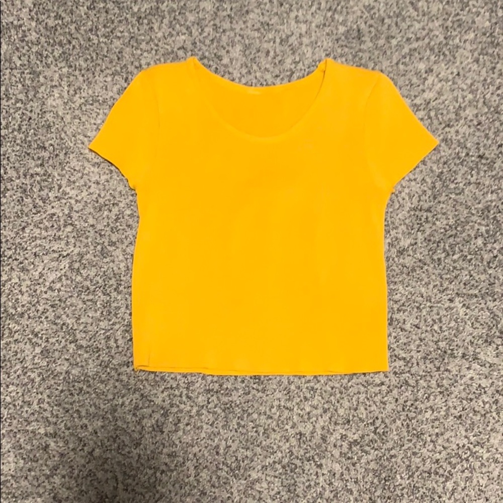 Yellow Crop Top